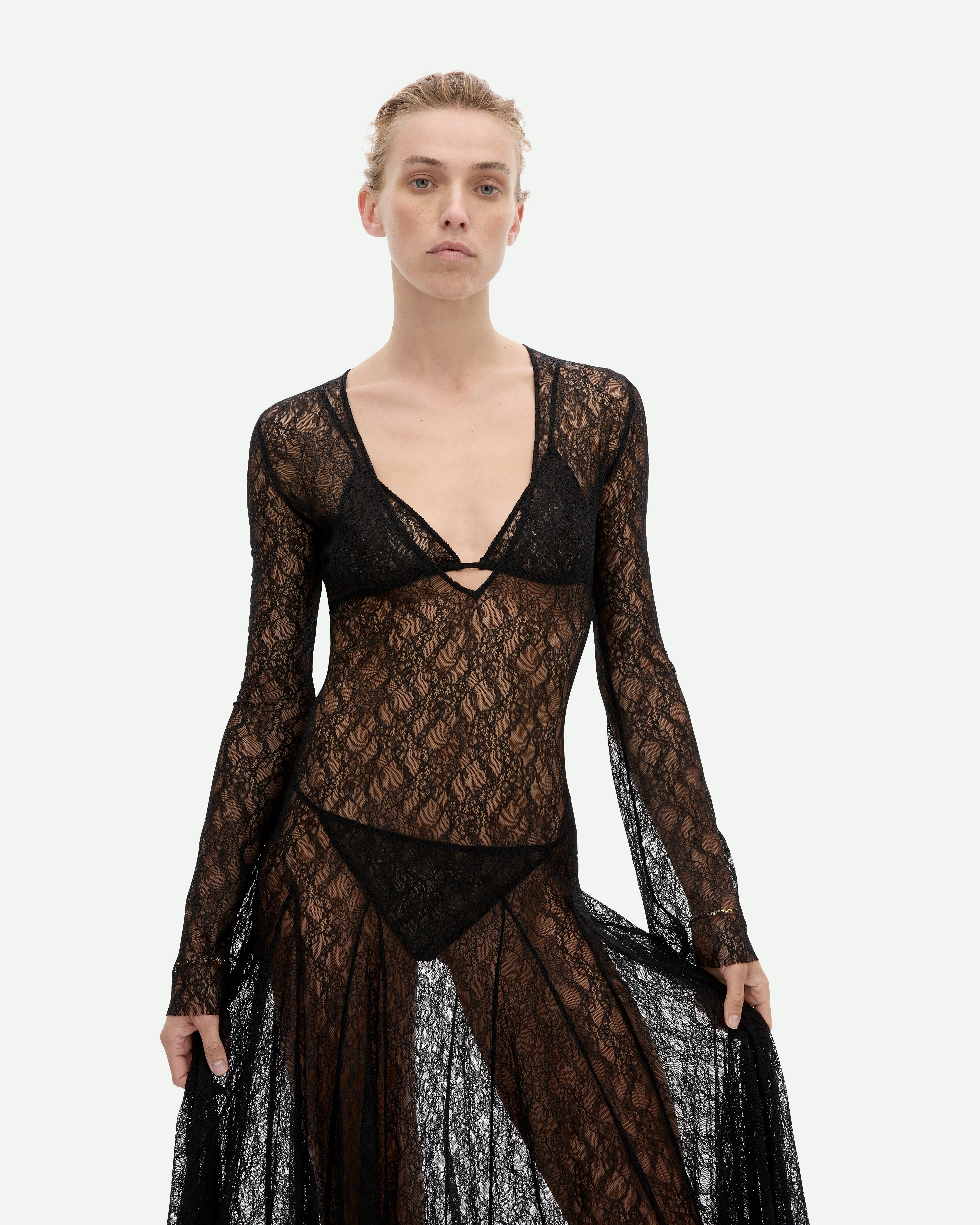 Cold Type Dress - Jet Black