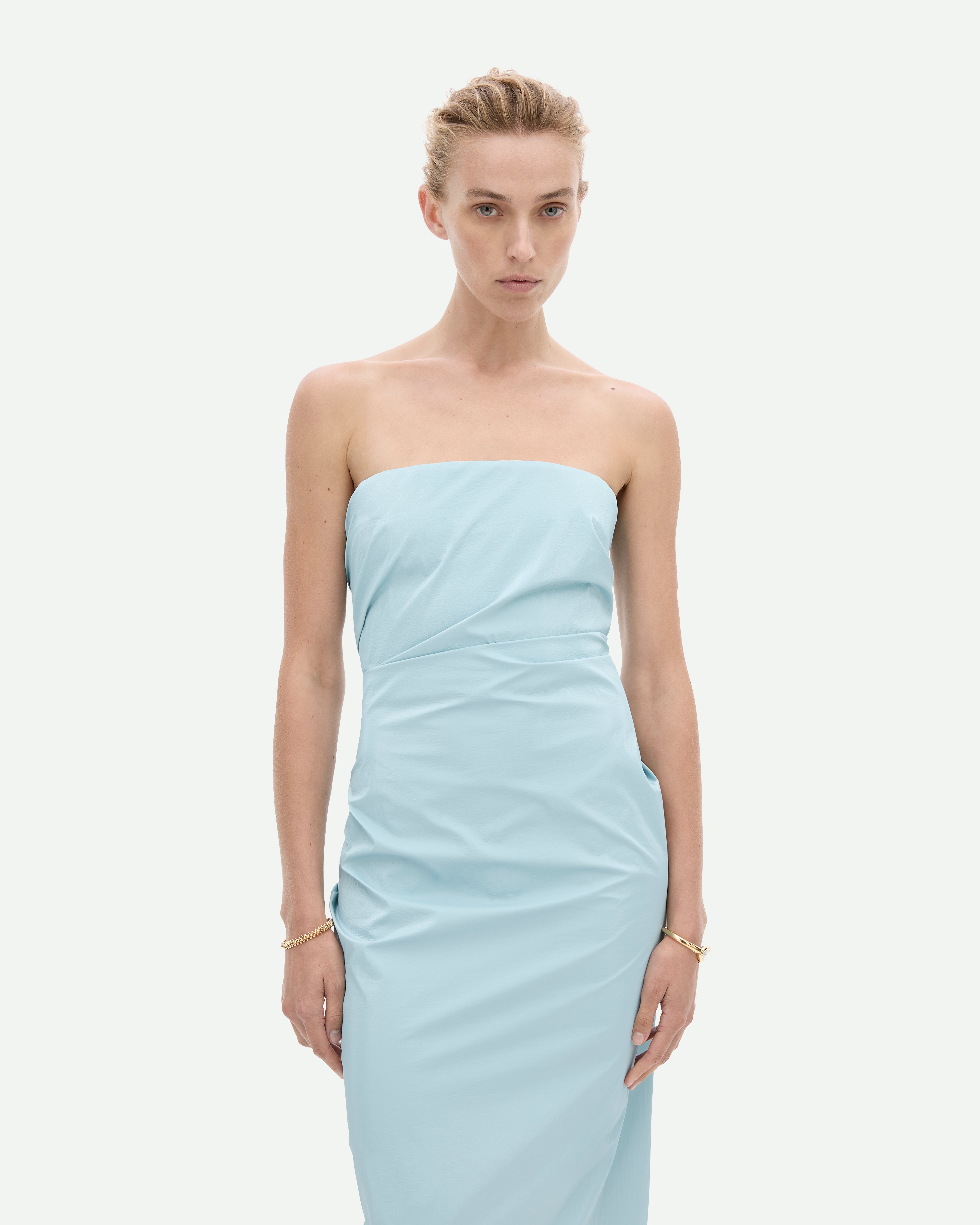 Tabloid Dress - Sky