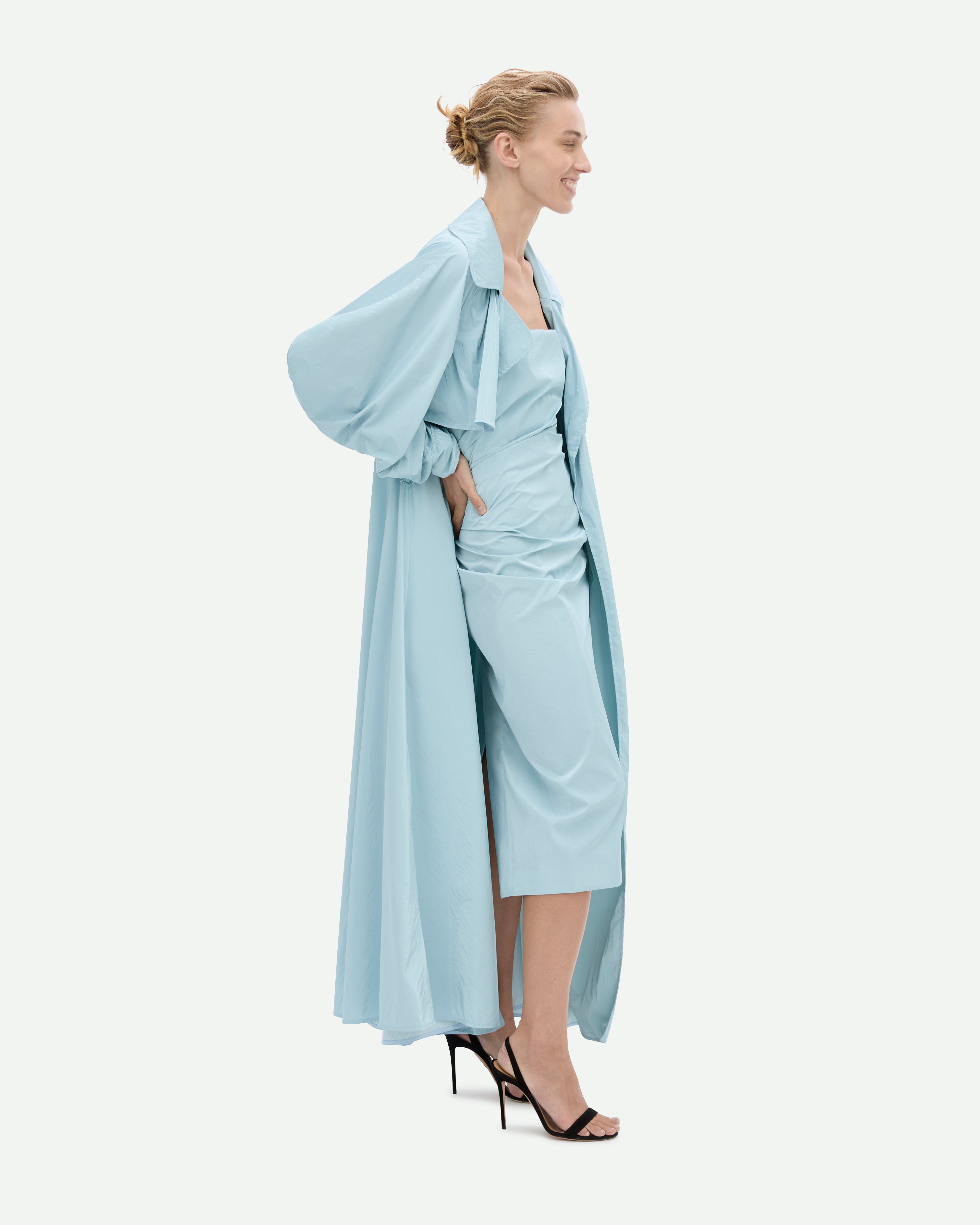 Tabloid Dress - Sky