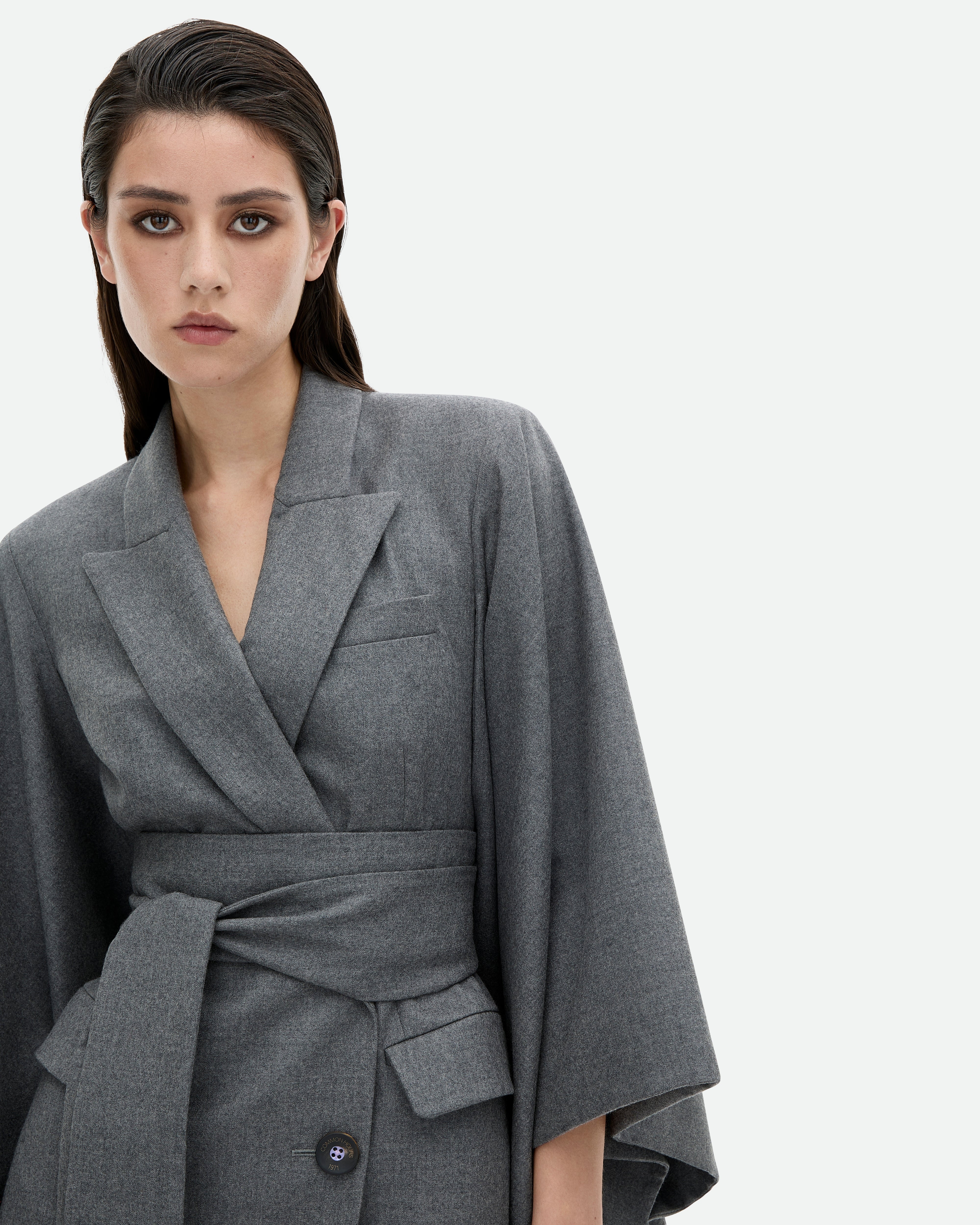 Naked with Stockings Blazer Dress - Grey Flannel