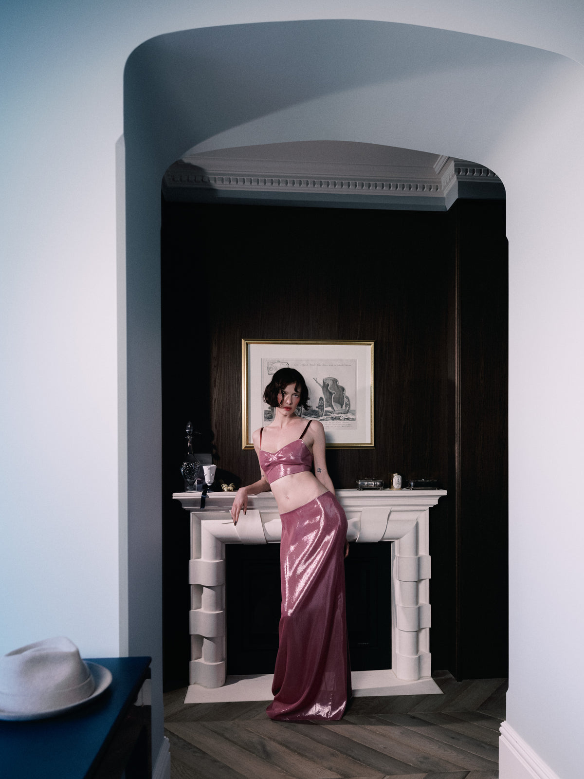 The Euphoria Skirt - Pink Lurex