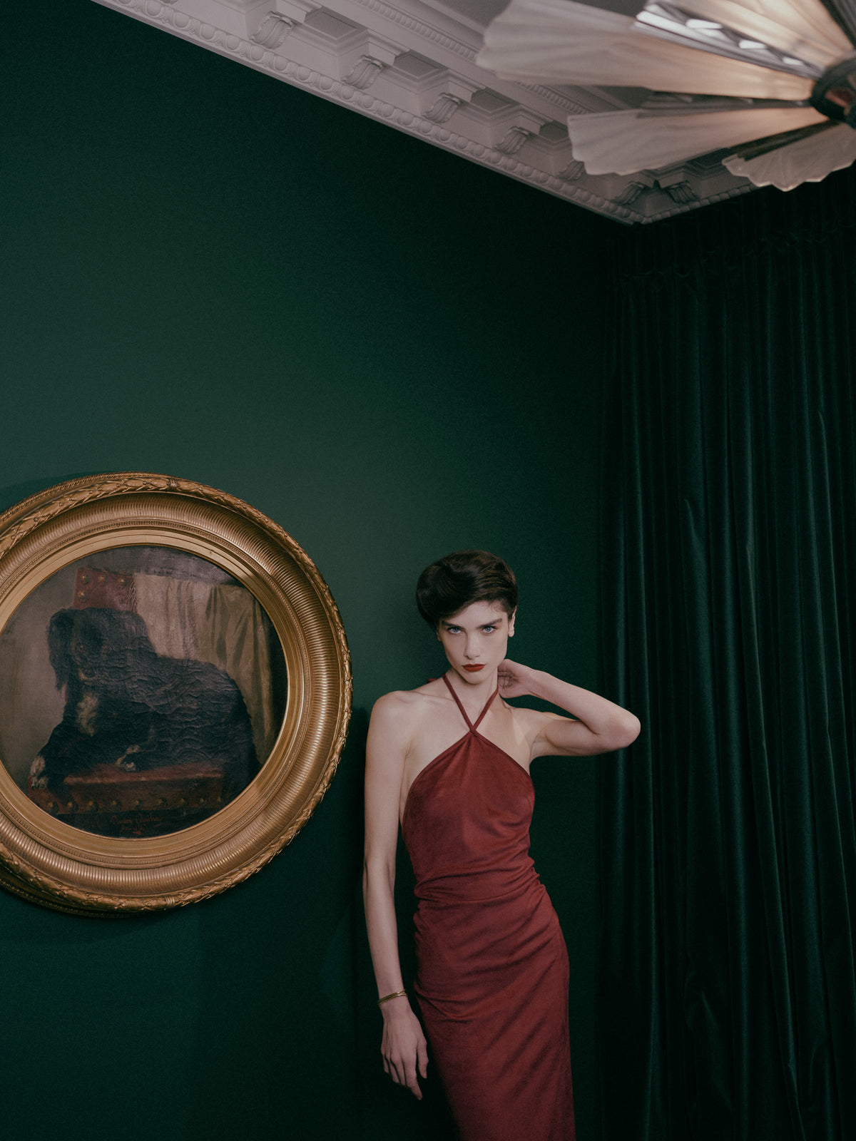 Bluet Suede Dress - Beetroot