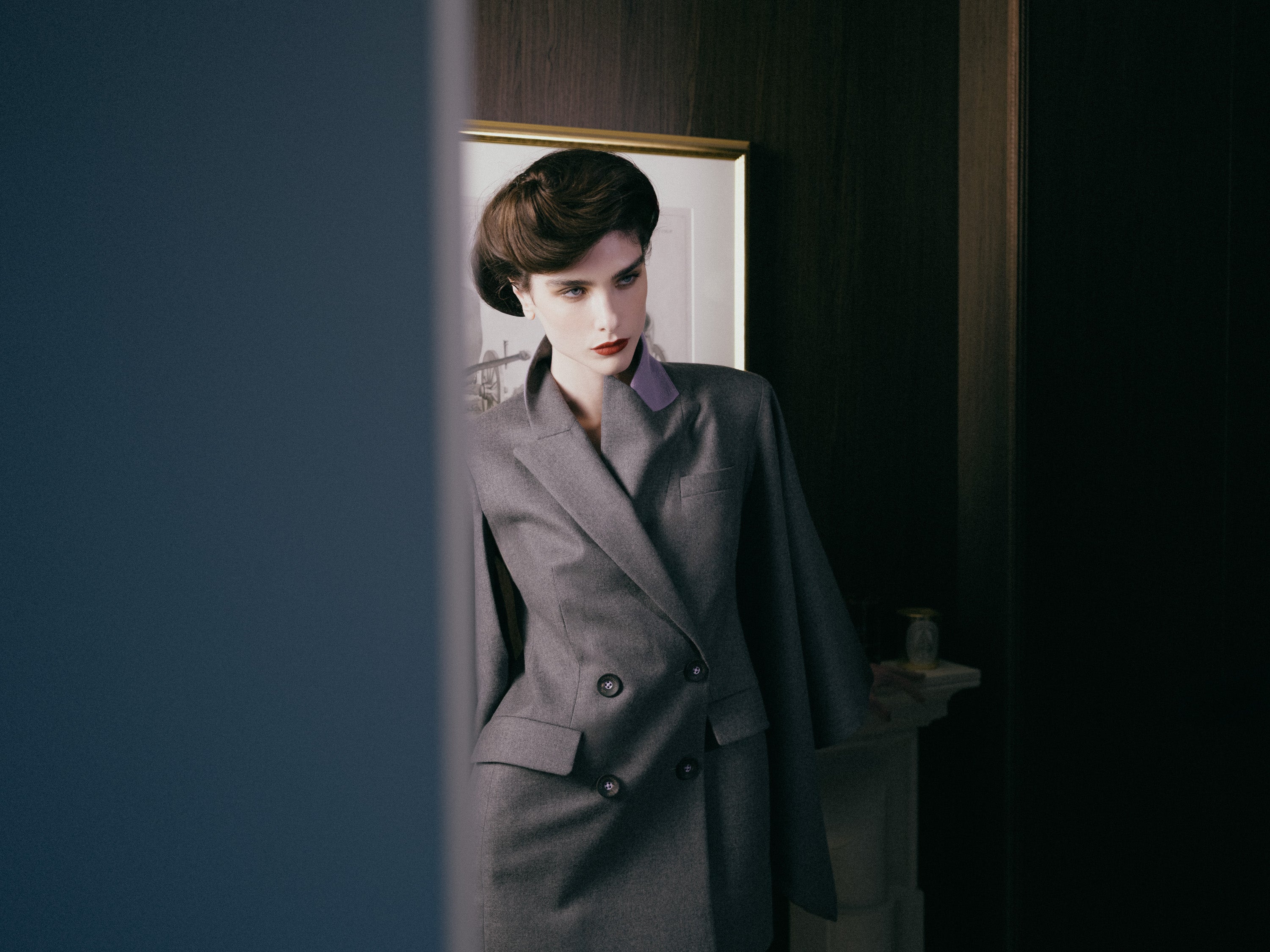 Naked with Stockings Blazer Dress - Grey Flannel