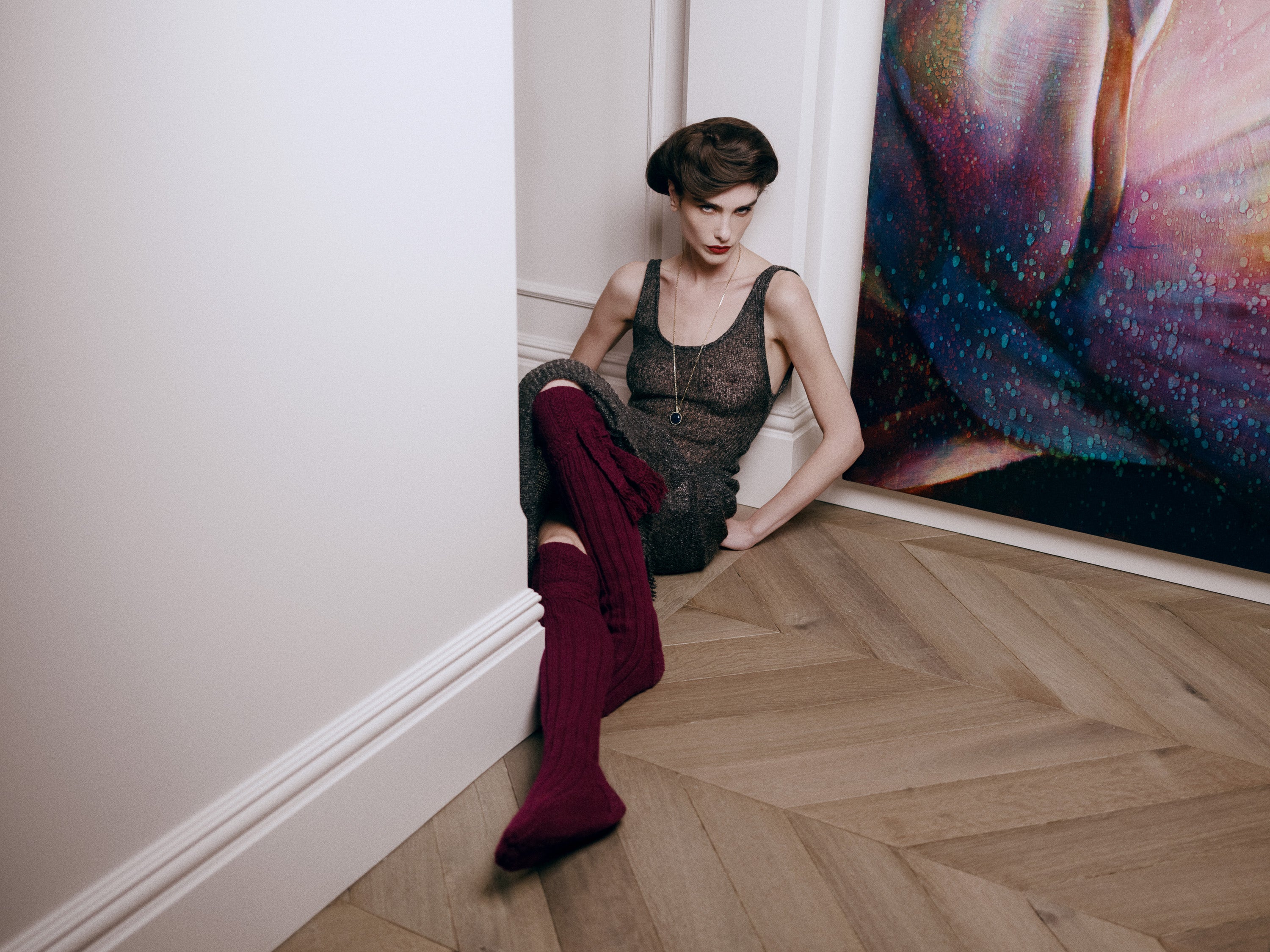 Temperance Dress - Silver Melange