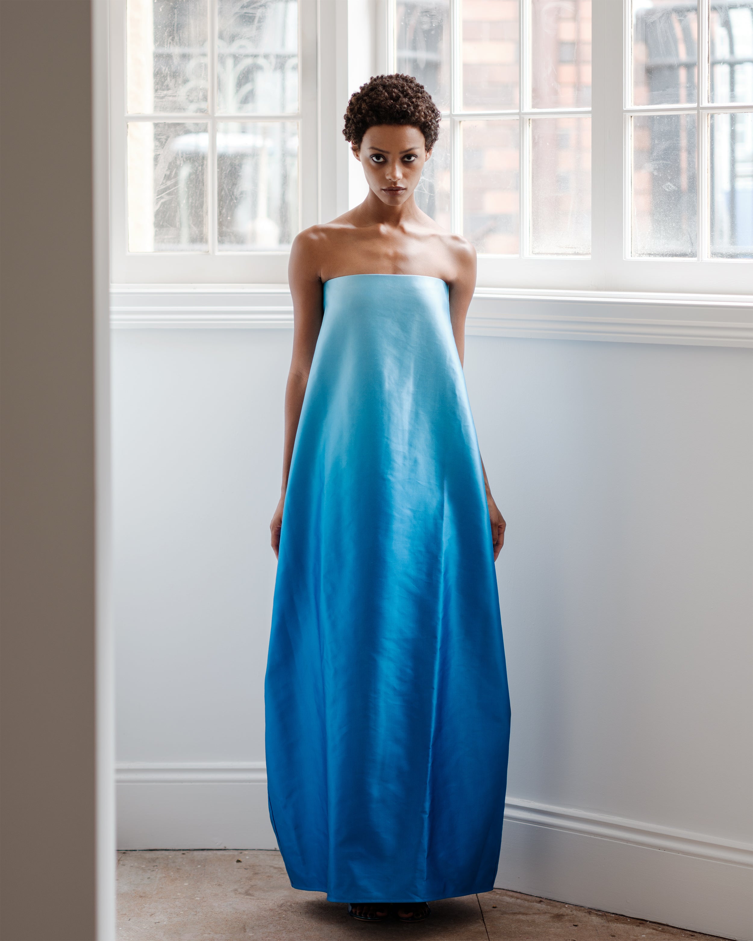 Entourage Gown - Cerulean Ombré