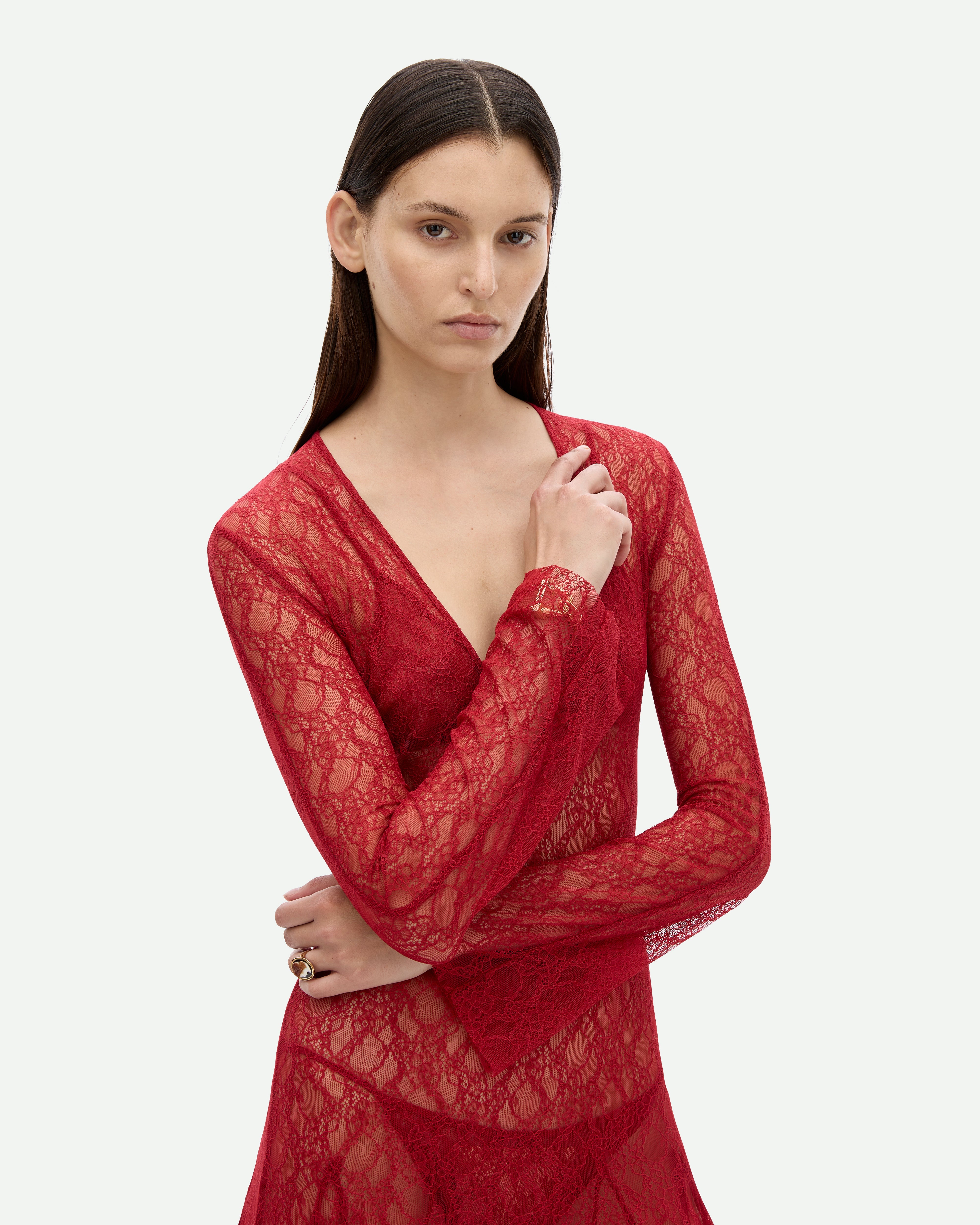 Cold Type Dress - Jam