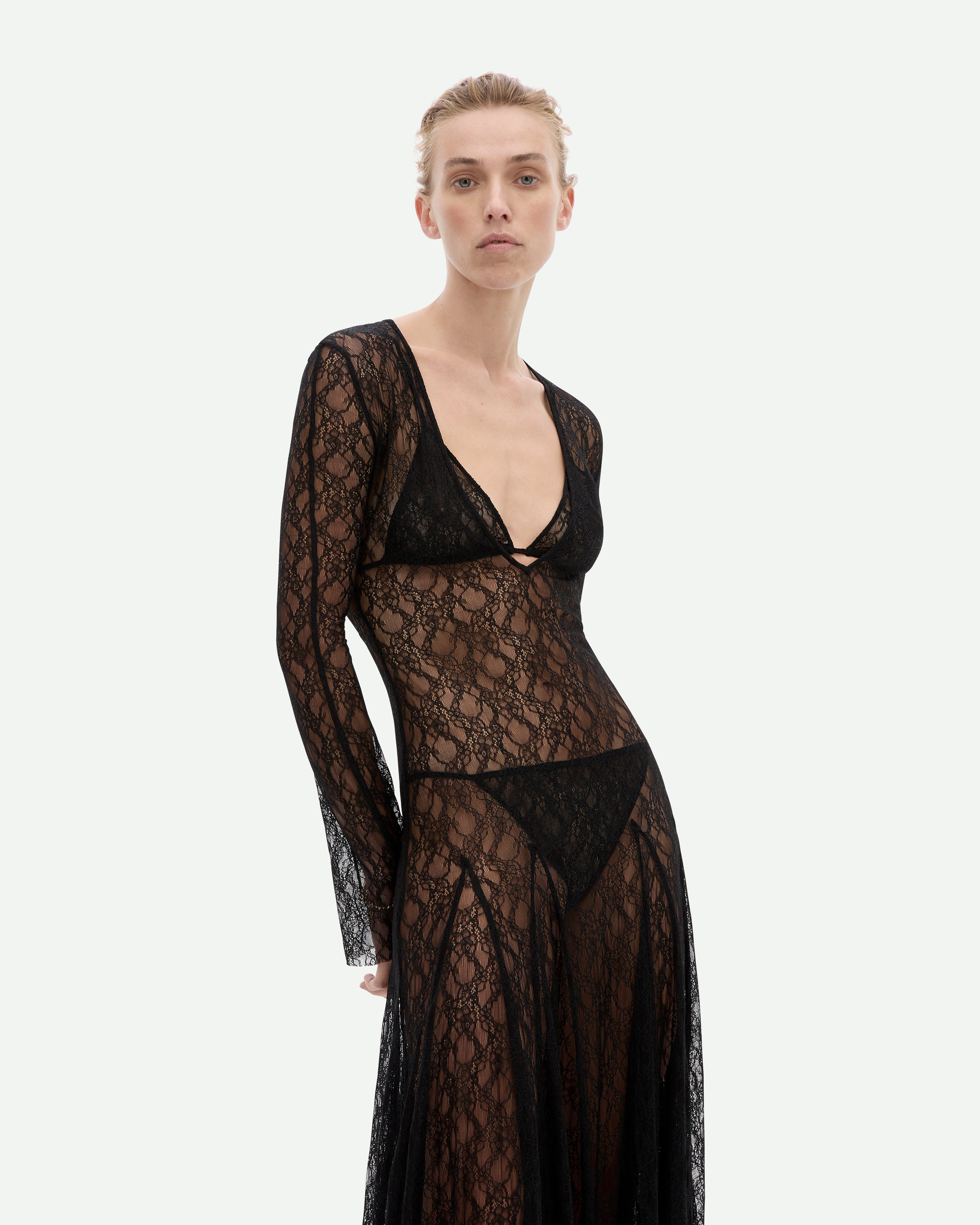 Cold Type Dress - Jet Black