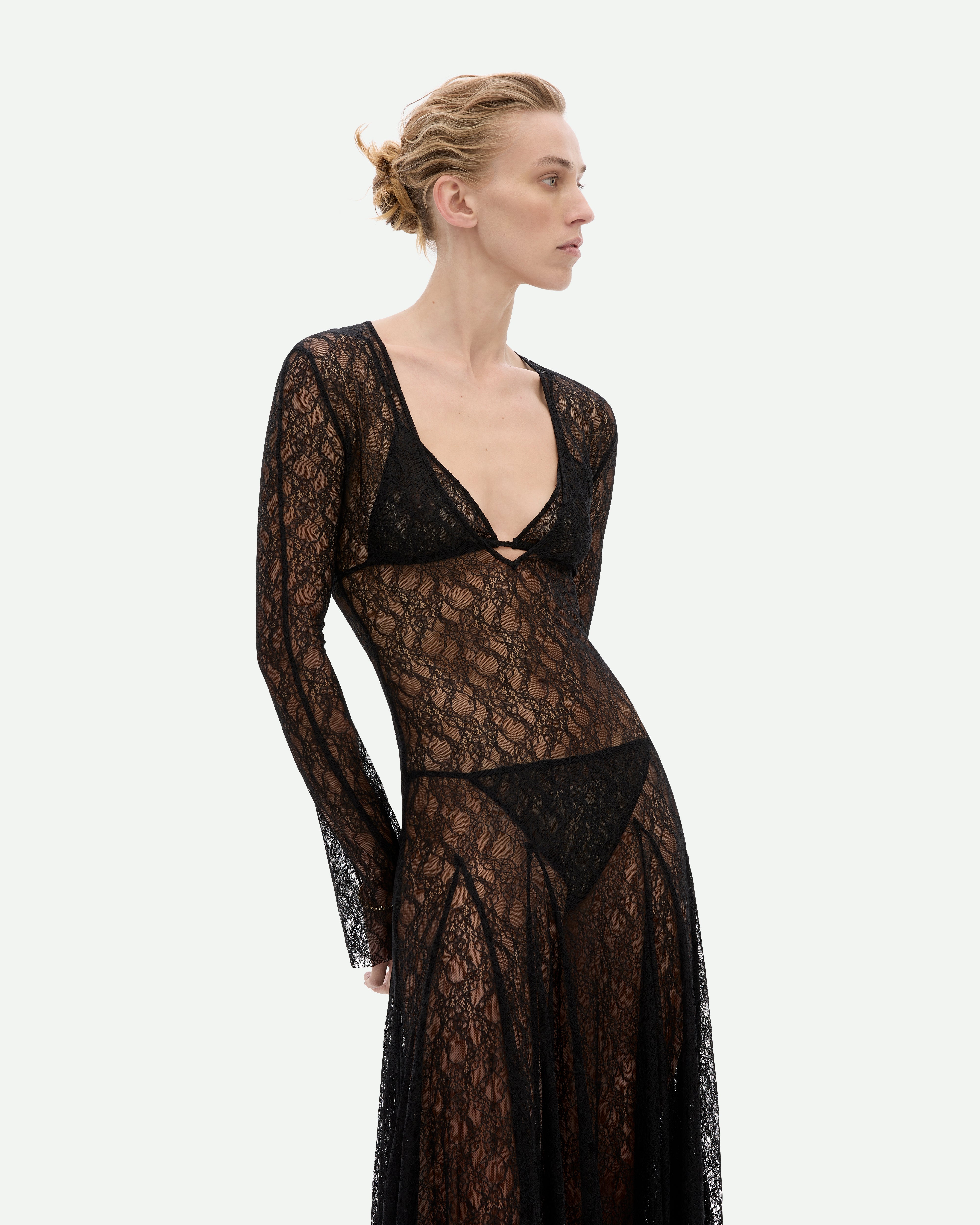 Cold Type Dress - Jet Black