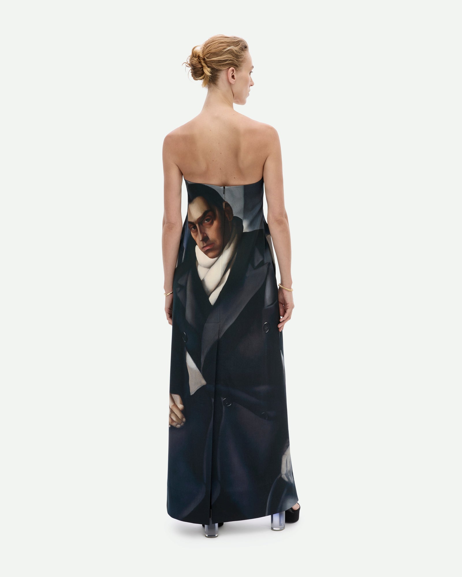 man with woman dress Portrait of A Man Dress