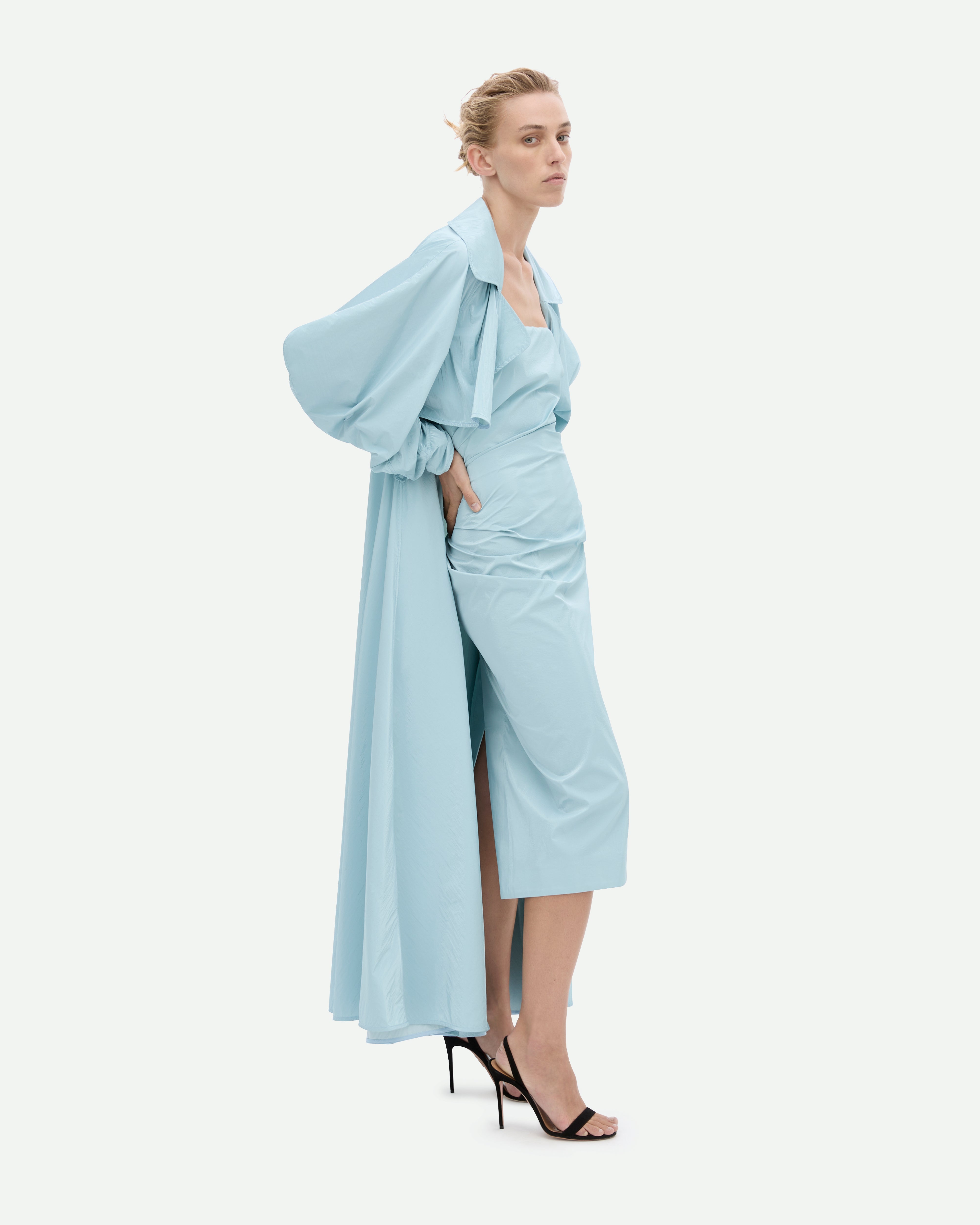 Tabloid Dress - Sky