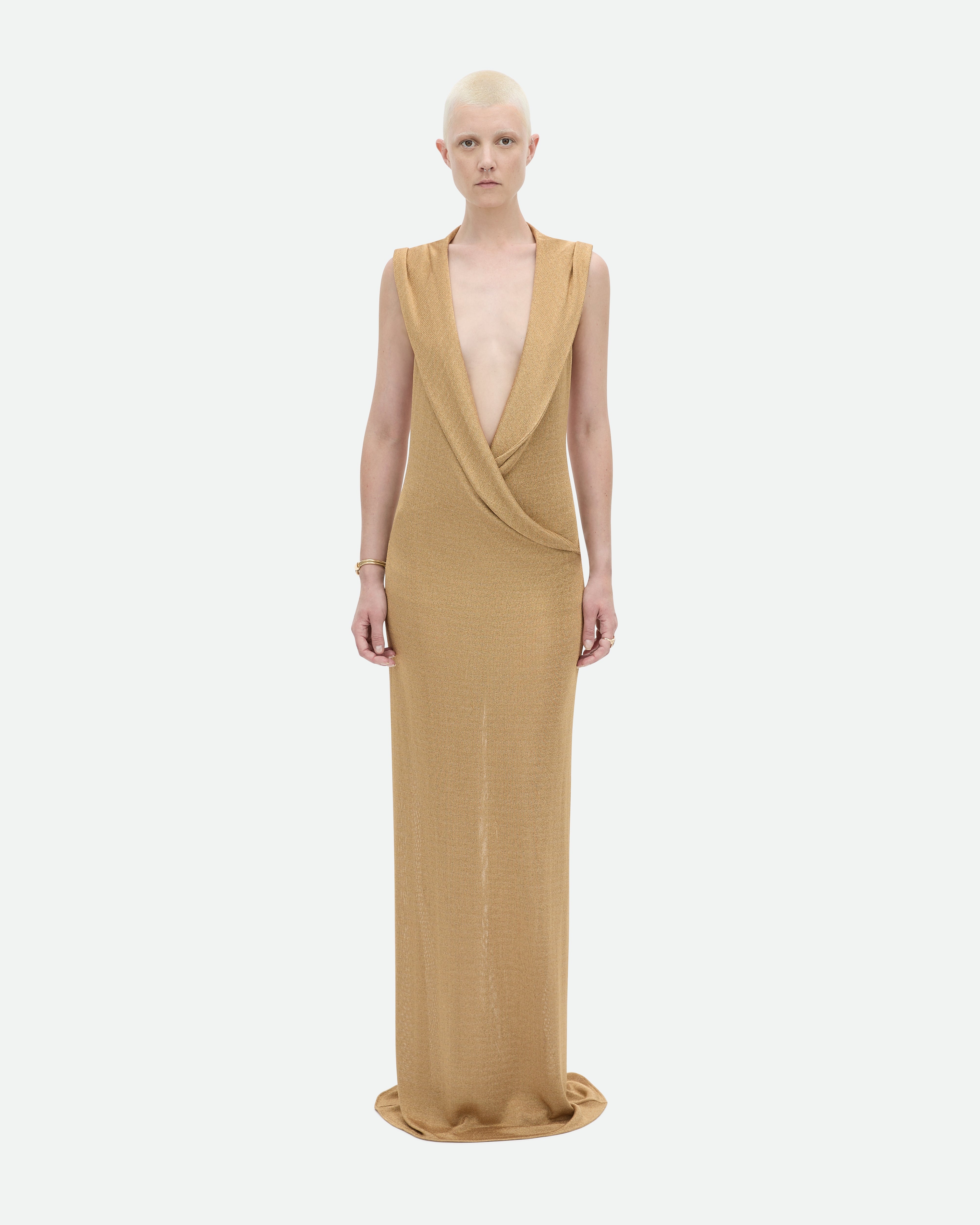 Bees Knees Dress - Gold Honey Metallic