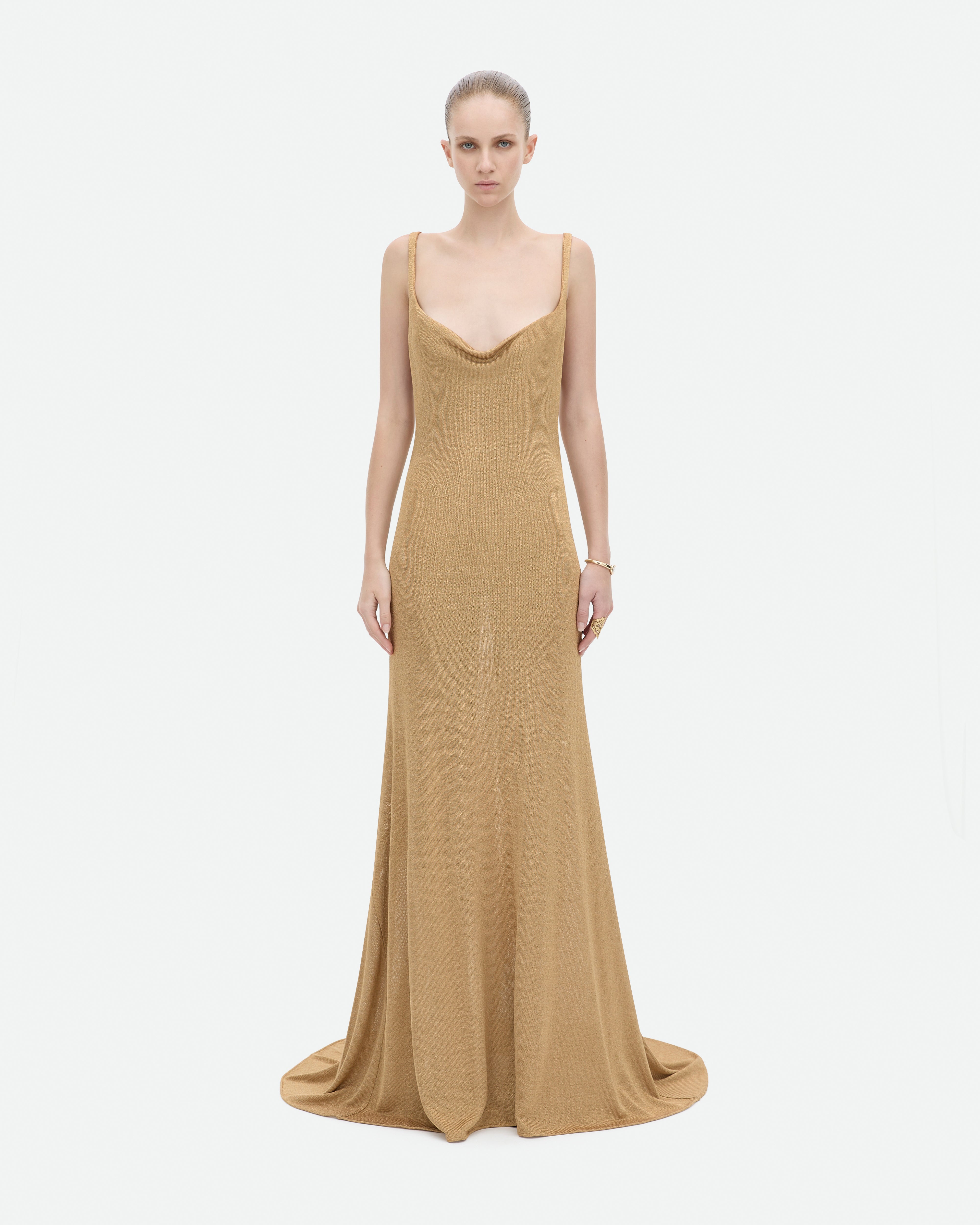 Prohibition Dress - Gold Honey Metallic