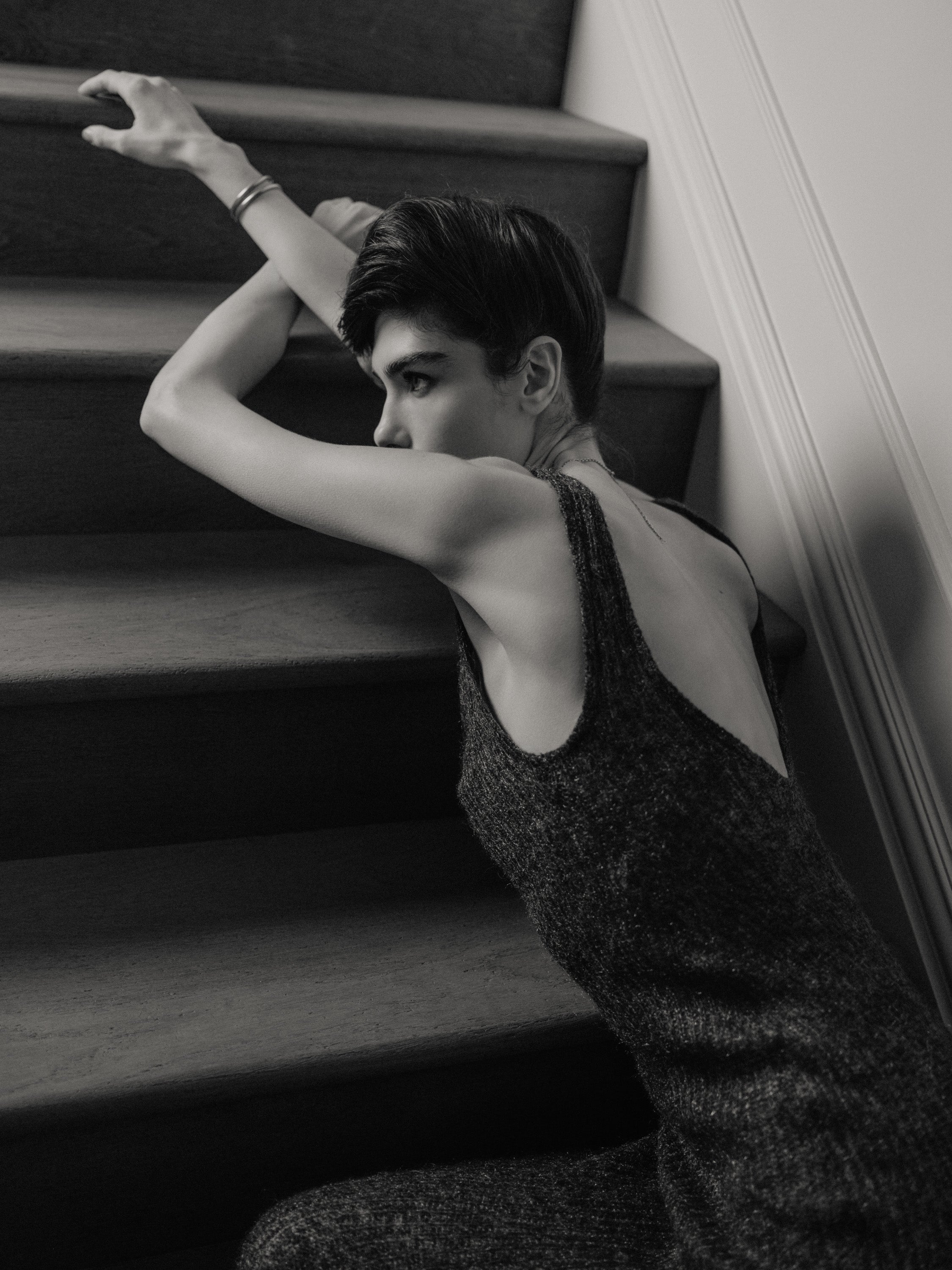Temperance Dress - Silver Melange