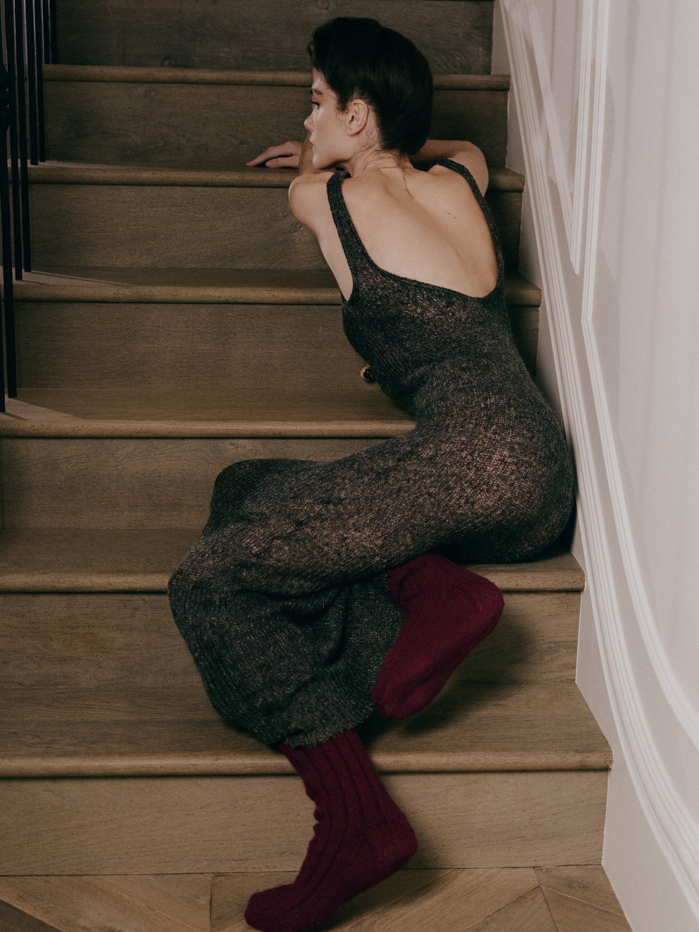 Temperance Dress - Silver Melange
