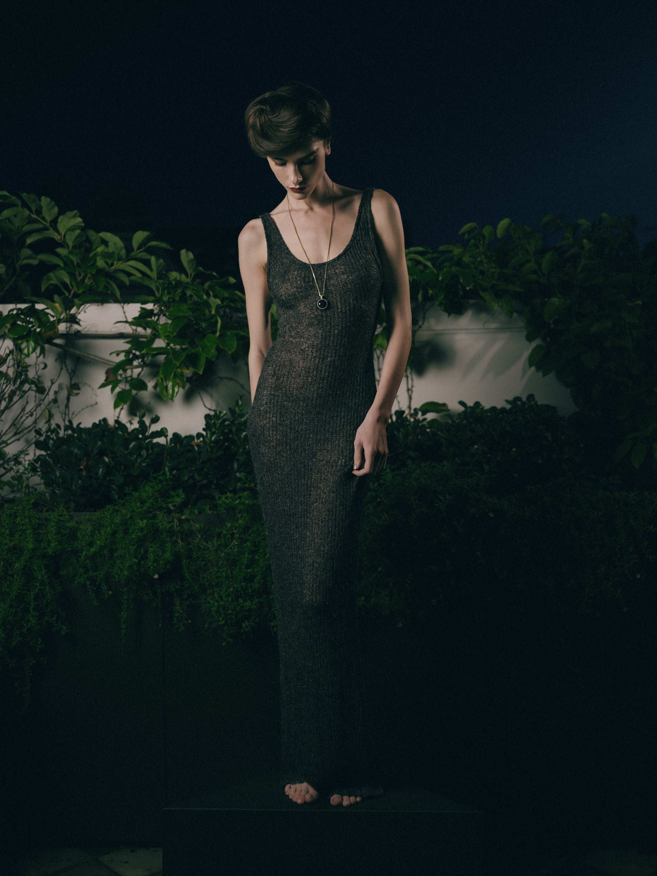 Temperance Dress - Silver Melange