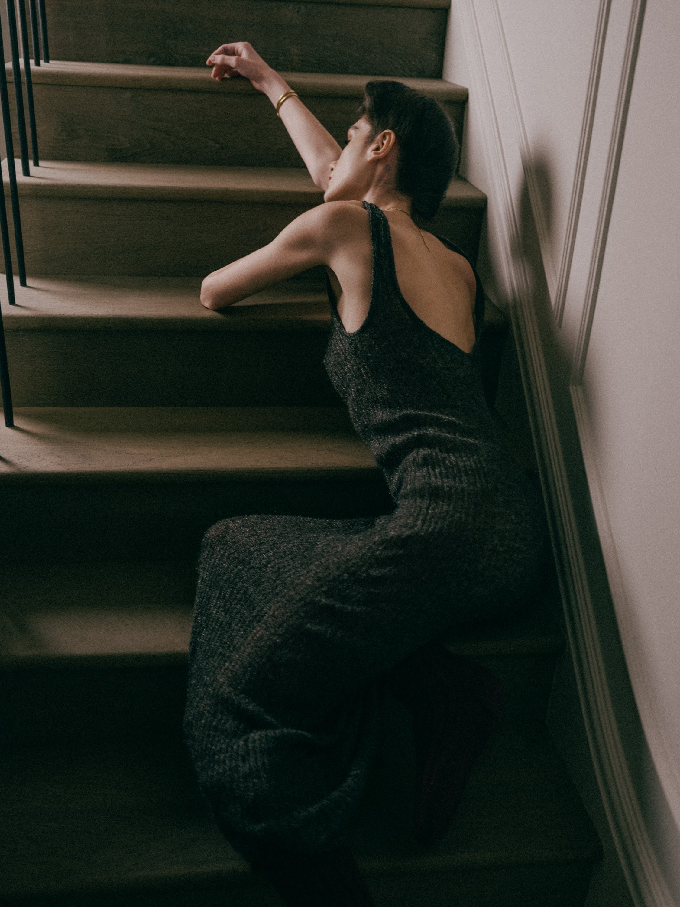 Temperance Dress - Silver Melange