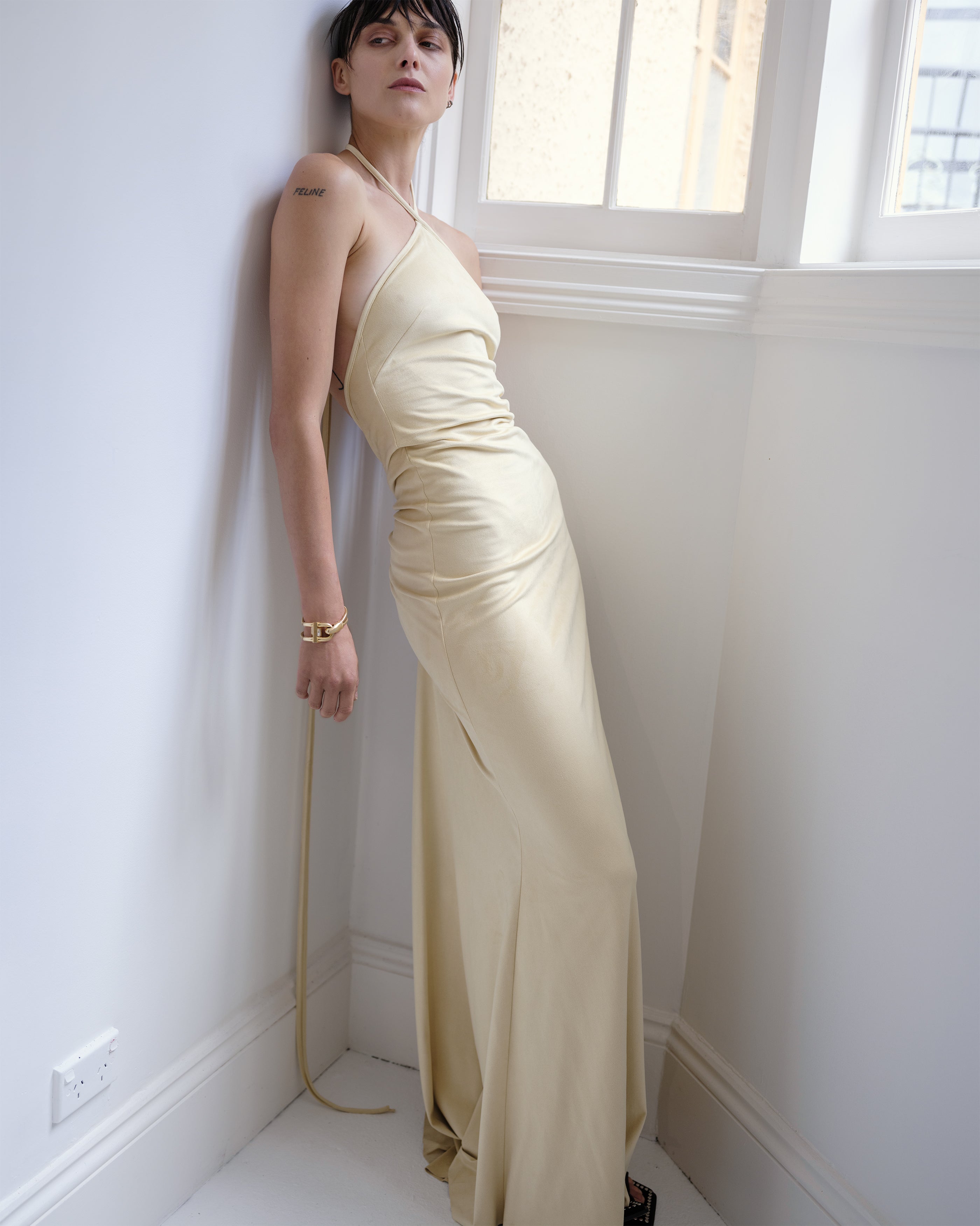 Bluet Suede Dress - Butter