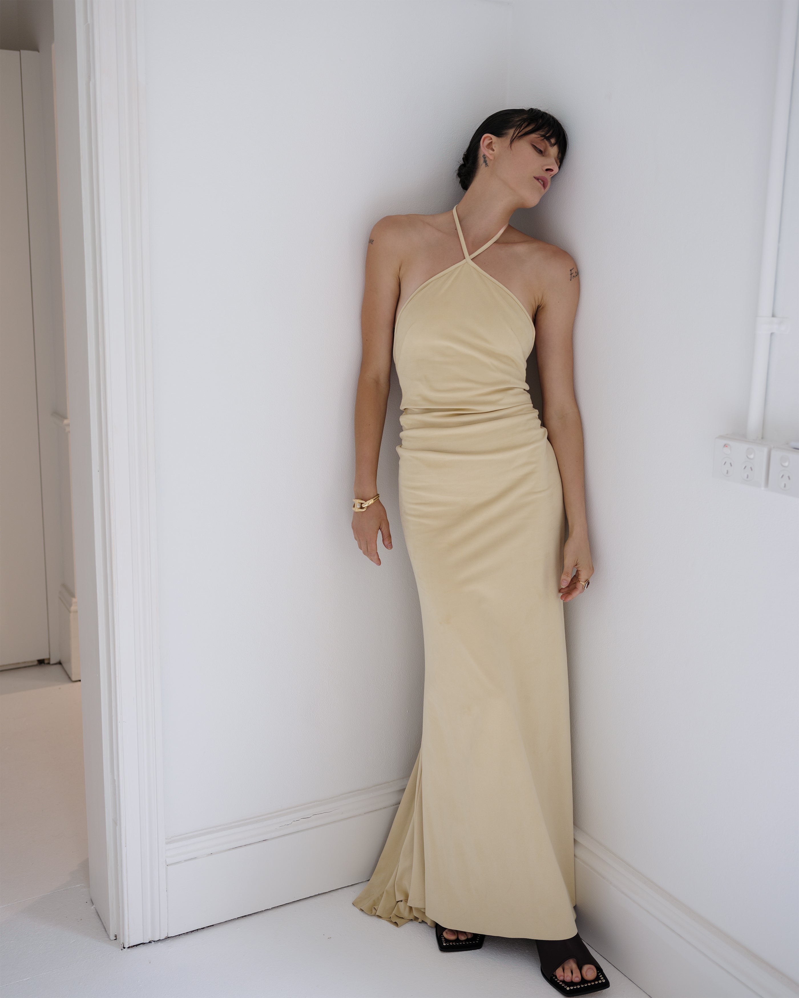 Bluet Suede Dress - Butter